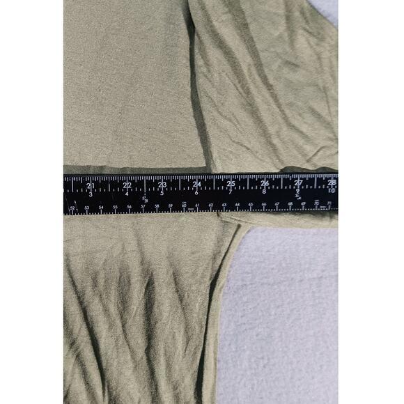 Universal Standard Dolman Long Sleeve Top Small Olive Green Soft Stretch Tee - Picture 4 of 5